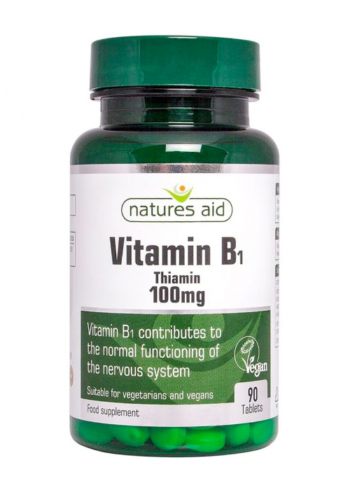 Natures Aid Vitamin B1 100mg 90 tabs